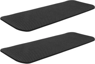 Fitness vloermat - hometrainer mat - 70x28 cm - zwart