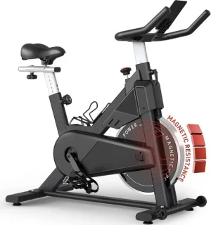 Fitnessfiets Hometrainer Indoor Cycle Zwart PMID 150 kg
