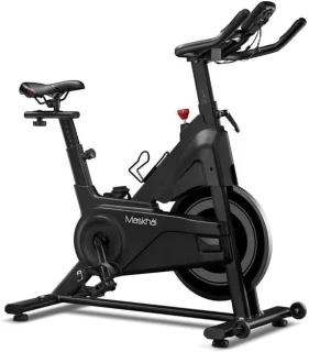 Fitnessfiets met LCD-scherm zwart - ShopVlot