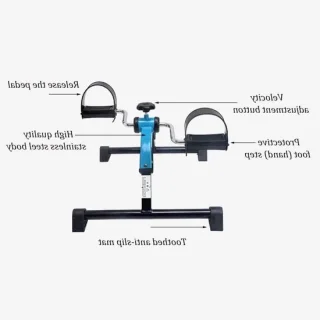 Fitnesspedalen mini stepper zwart