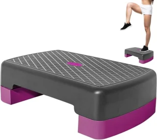 Fitnessstep Trainingsplatform 45 cm Roze