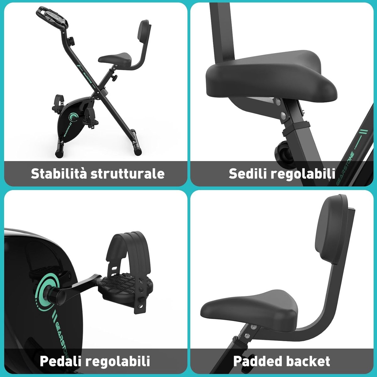 Wat vinden we goed aan de GEARSTONE Opvouwbare Hometrainer Fitnessfiets