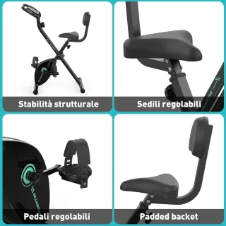 GEARSTONE Opvouwbare Hometrainer Fitnessfiets