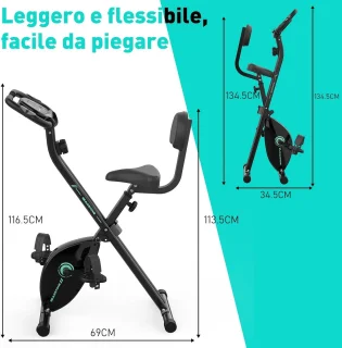 GEARSTONE Opvouwbare Hometrainer Fitnessfiets