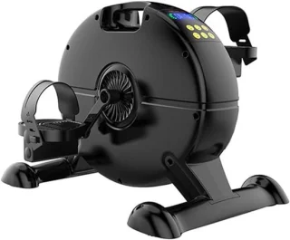 Gemotoriseerde pedaaltrainer mini hometrainer zwart