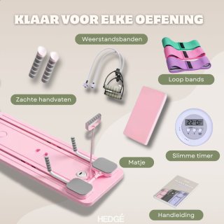 Wat vinden we goed aan de Hedge® Pilates Reformer Board - Roze