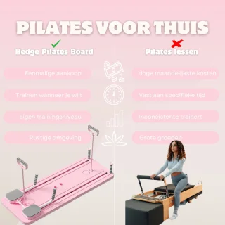 Hedge® Pilates Reformer Board - Roze