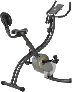 HOMCOM Fitnessbike ABS-113L Schwarz Grau
