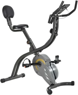 HOMCOM Fitnessbike ABS-113L Schwarz Grau