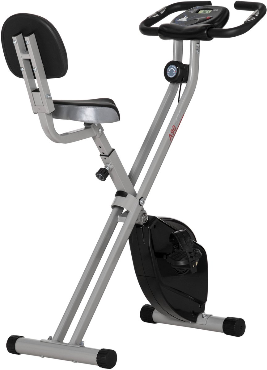 Wat vinden we goed aan de HOMCOM Fitnessbike aus Stahl, Schwarz/Grau