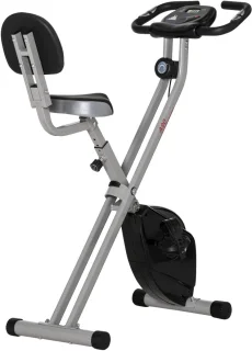 HOMCOM Fitnessbike aus Stahl, Schwarz/Grau