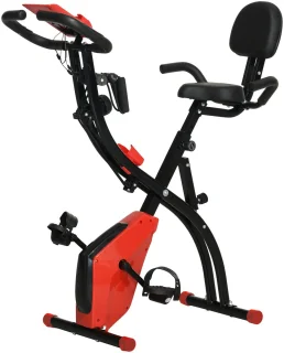 HOMCOM Heimtrainer ABS 105cm Rot Schwarz