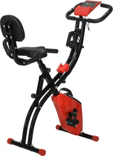 HOMCOM Heimtrainer ABS 105cm Rot Schwarz