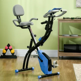 HOMCOM Heimtrainer ABS-105L blau-schwarz