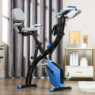 HOMCOM Heimtrainer ABS-105L blau-schwarz