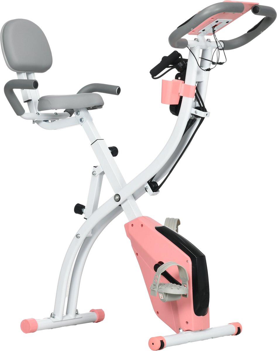 Wat vinden we goed aan de HOMCOM Heimtrainer ABS Stahl Rosa Weiß