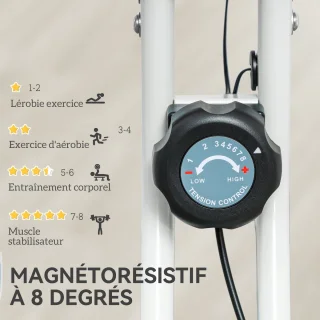 HOMCOM Hometrainer Magnetisch Roze