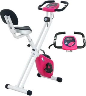 HOMCOM Hometrainer Magnetisch Roze