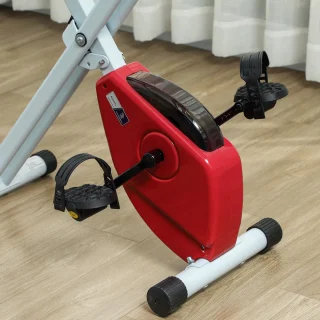 HOMCOM Hometrainer Magnetisch Staal Wit