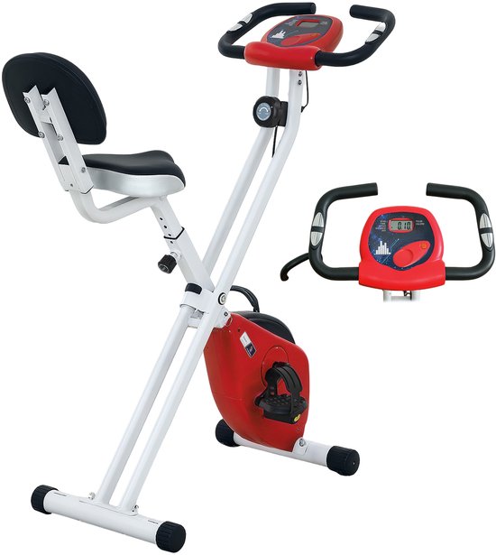 HOMCOM Hometrainer Magnetisch Staal Wit review