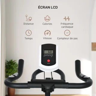HOMCOM Hometrainer Staal - Oranje