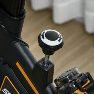 HOMCOM Hometrainer Staal - Oranje