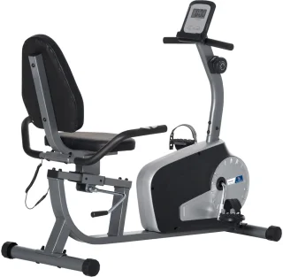 HOMCOM Magnetische Hometrainer Grijs