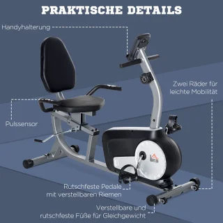 HOMCOM Magnetische hometrainer
