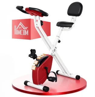 HOMCOM Magnetische hometrainer – Rood