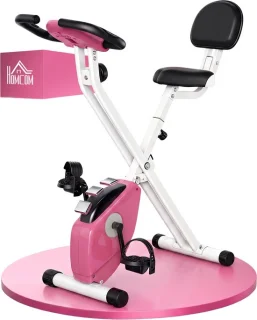 HOMCOM Magnetische hometrainer - roze