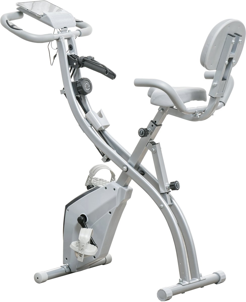 De HOMCOM Magnetische Hometrainer Staal Zwart Zilvergrijs in één oogopslag