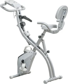 HOMCOM Magnetische Hometrainer Staal Zwart Zilvergrijs
