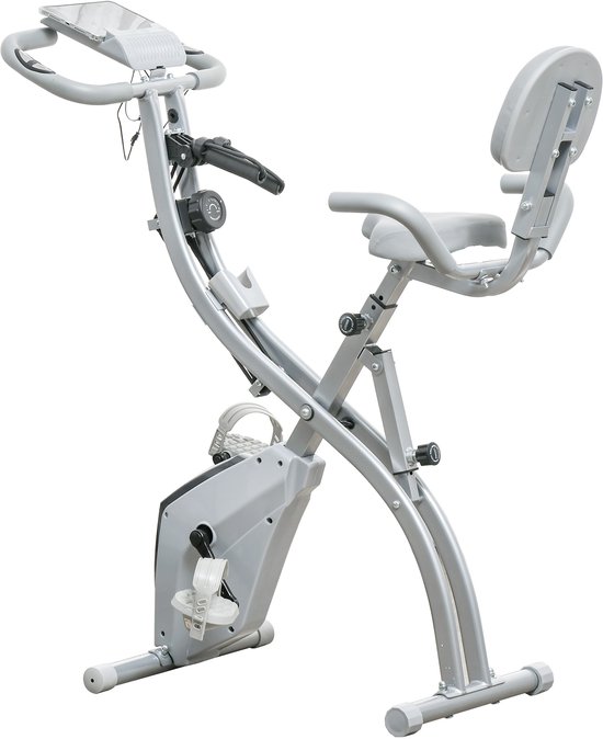 HOMCOM Magnetische Hometrainer Staal Zwart Zilvergrijs review