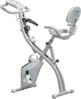HOMCOM Magnetische Hometrainer Staal Zwart Zilvergrijs