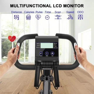 Hometrainer 4-in-1 Fitness Fiets Wit 150kg