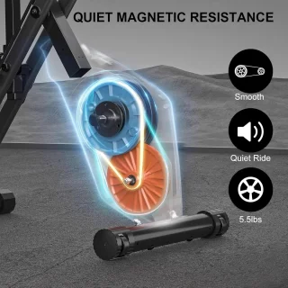 Hometrainer 4-in-1 Fitness Fiets Wit 150kg