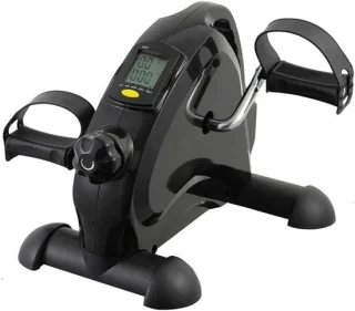Hometrainer beentrainer met lcd-scherm - zwart