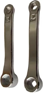 Hometrainer crank pedaal arm 152 mm zilver