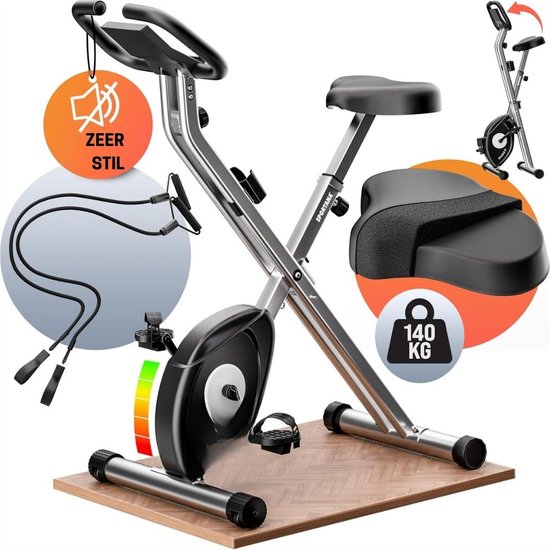 Hometrainer fiets multifunctioneel opvouwbaar met LCD scherm