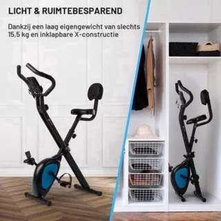 Hometrainer fiets - zwart-groen