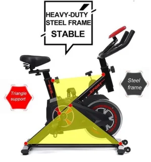 Hometrainer fiets zwart