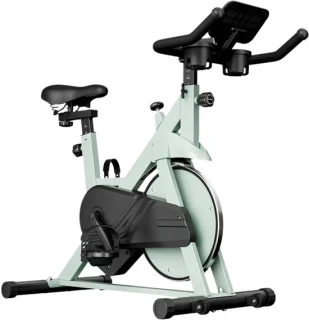 Hometrainer Fitnessfiets Groen LCD-display