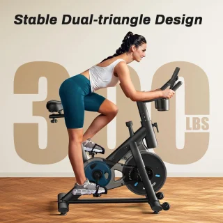 Hometrainer Fitnessfiets Indoor Bike Verstelbaar Zadel Stuur
