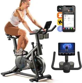 Hometrainer Fitnessfiets Indoor Bike Verstelbaar Zadel Stuur