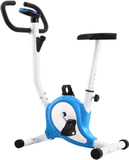 Hometrainer fitnessfiets indoorfiets blauw