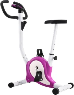 Hometrainer fitnessfiets lila