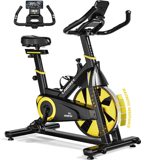 Hometrainer Fitnessfiets Met Hartslagsensor En Zitkussen
