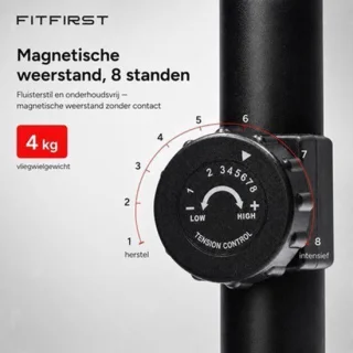 Hometrainer fitnessfiets - rood