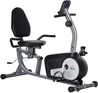 Hometrainer Fitnessfiets - Staal, Grijs/Zwart/Zilver