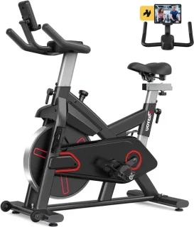 Hometrainer fitnessfiets zwart